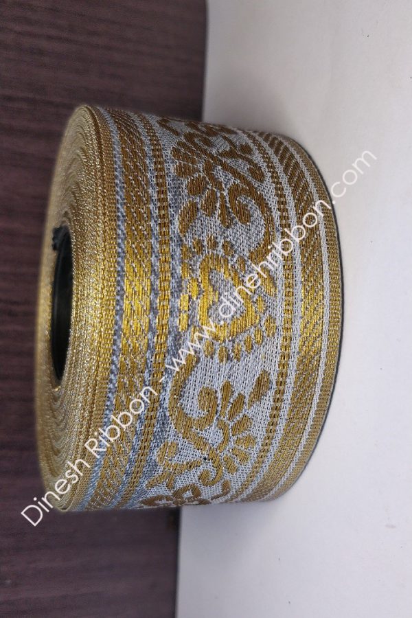 1.50-inch-Jacquard-lace-GangaJamna01-16mtr-SilverGolden